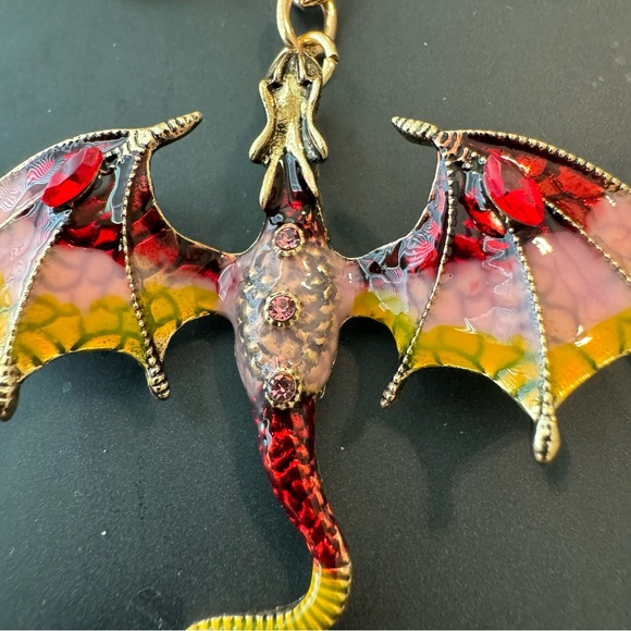 NWT Dragon Jeweled Keychain - Picture 4 of 11